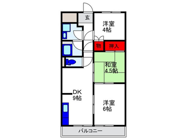 パークサイド柴原の物件間取画像